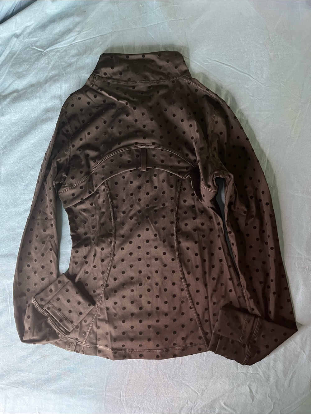 lululemon athletica Black Polka Dot Zip Jacket and Leggings Set - Picture 3 of 8